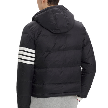 4-Bar Hooded Down Jacket