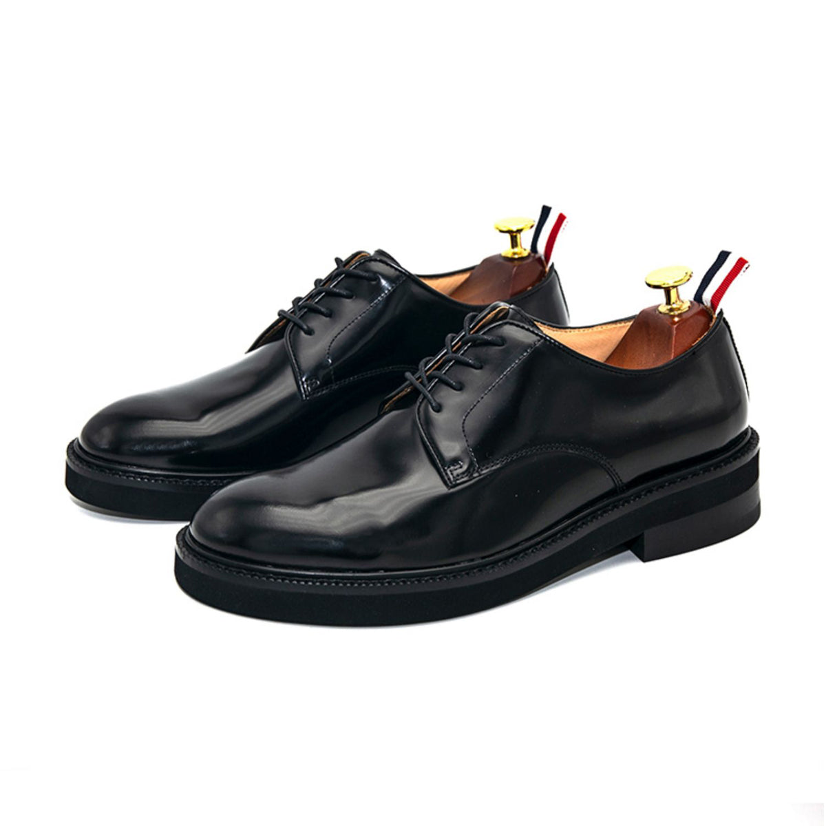 4-Bar Leather Shoes