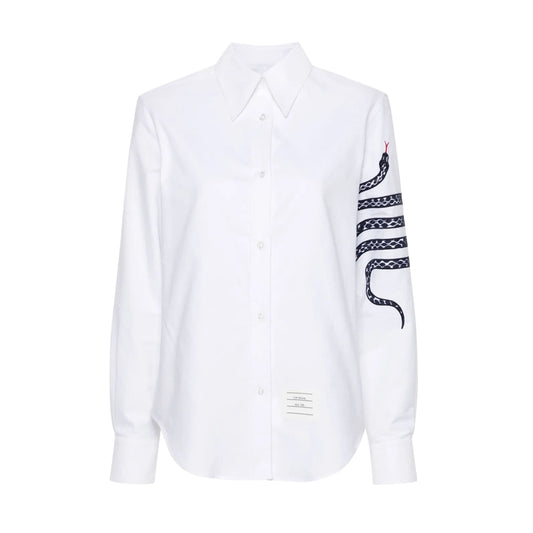 4-Bar Snake Stripe Casual Shirt