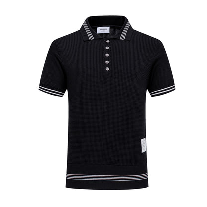 4-Bar Waffle fabric POLO Shirt