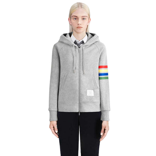 4-Bar Rainbow Stripes Hoodies