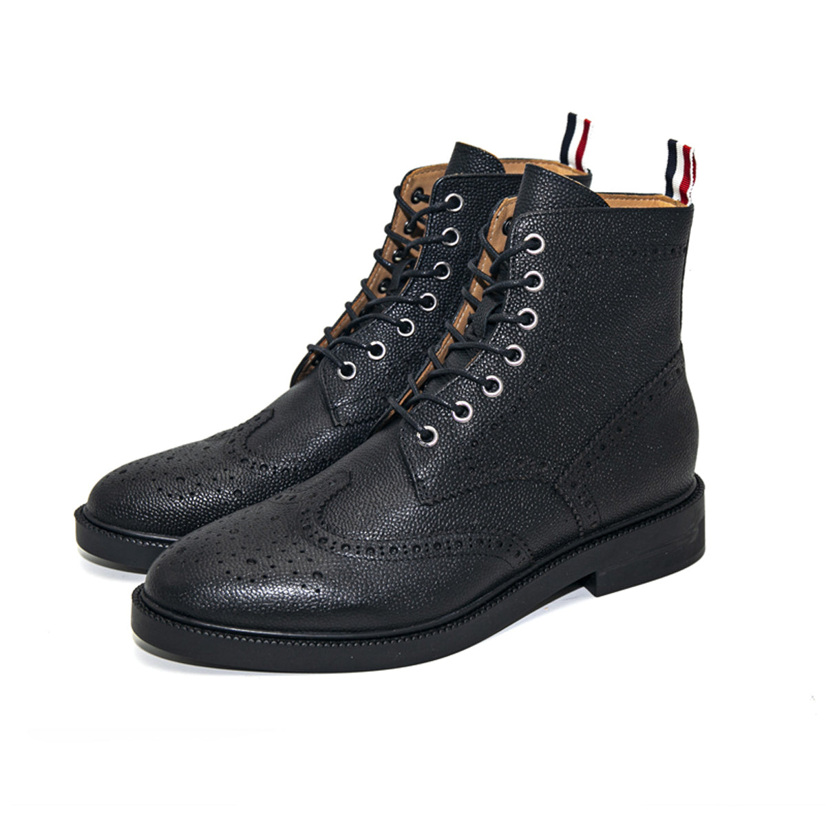 4-Bar High top leather shoes