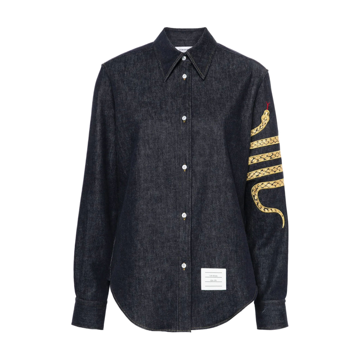 4-Bar snake stripe shirt jacket