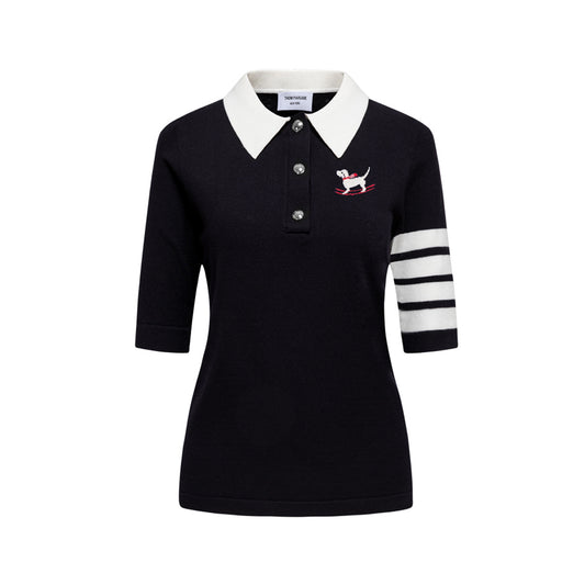 4-Bar Women puppy POLO shirt