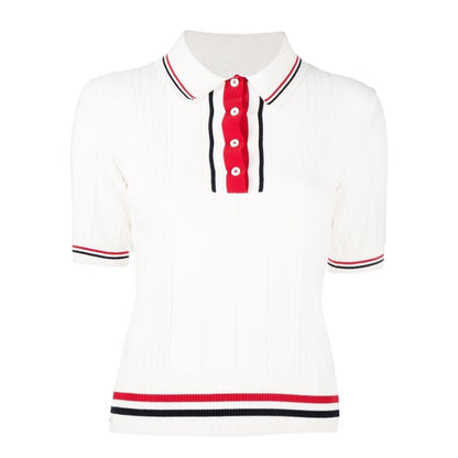 4-Bar Women Ribbon POLO shirt