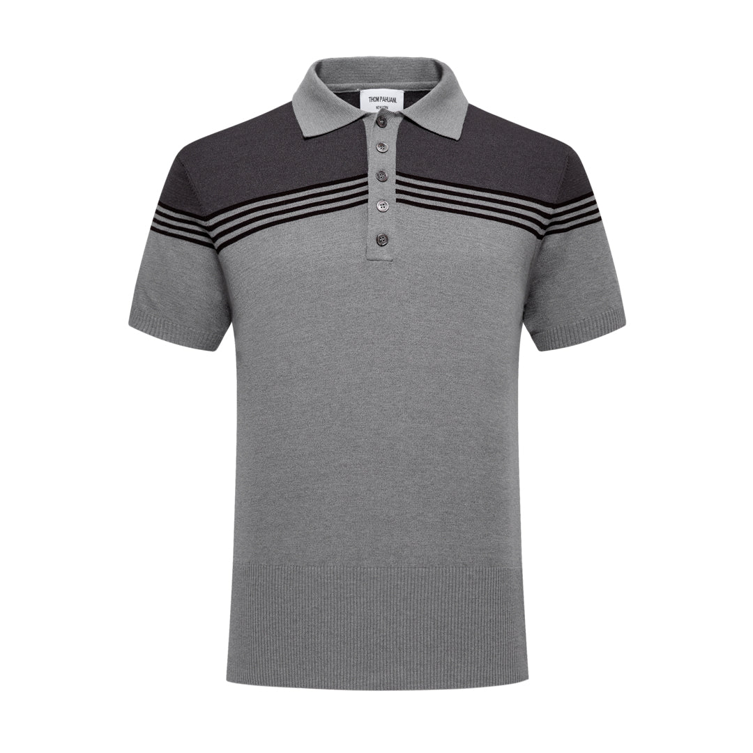 4-Bar Grey POLO Shirt