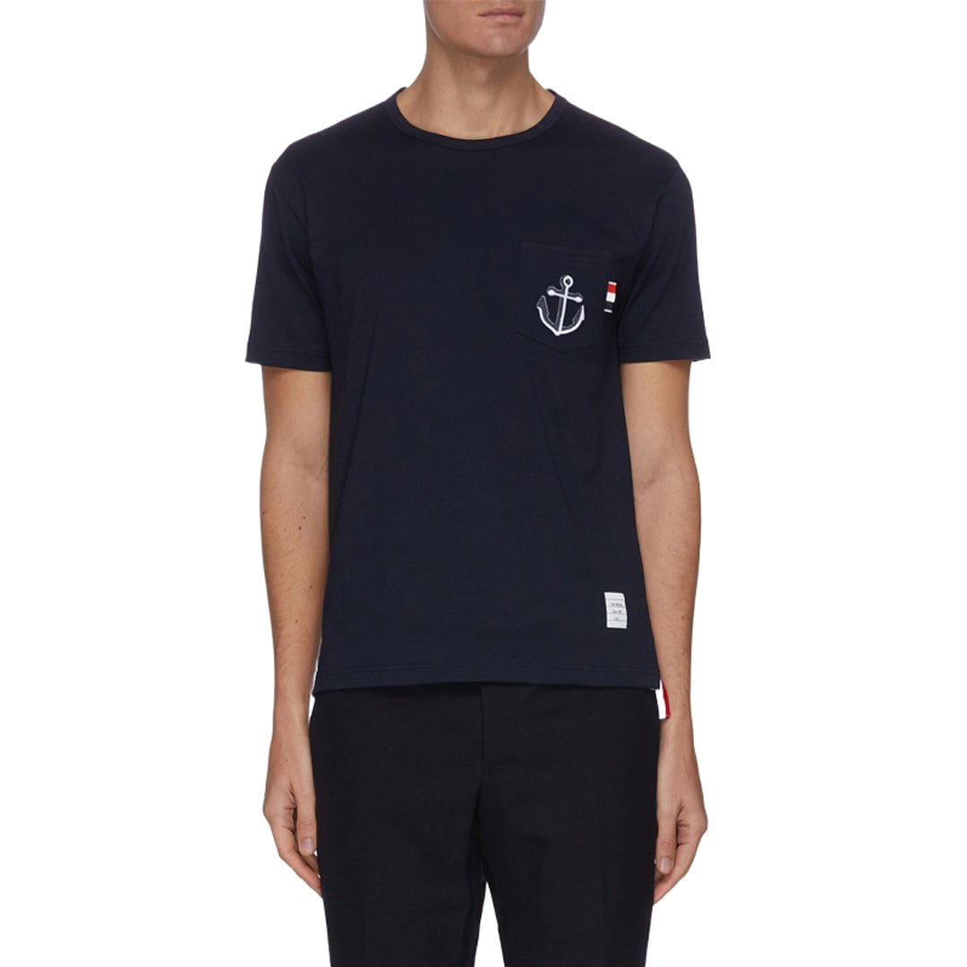 4-Bar Anchor embroidery  T-shirt