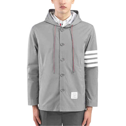 4-Bar Hooded Jacket