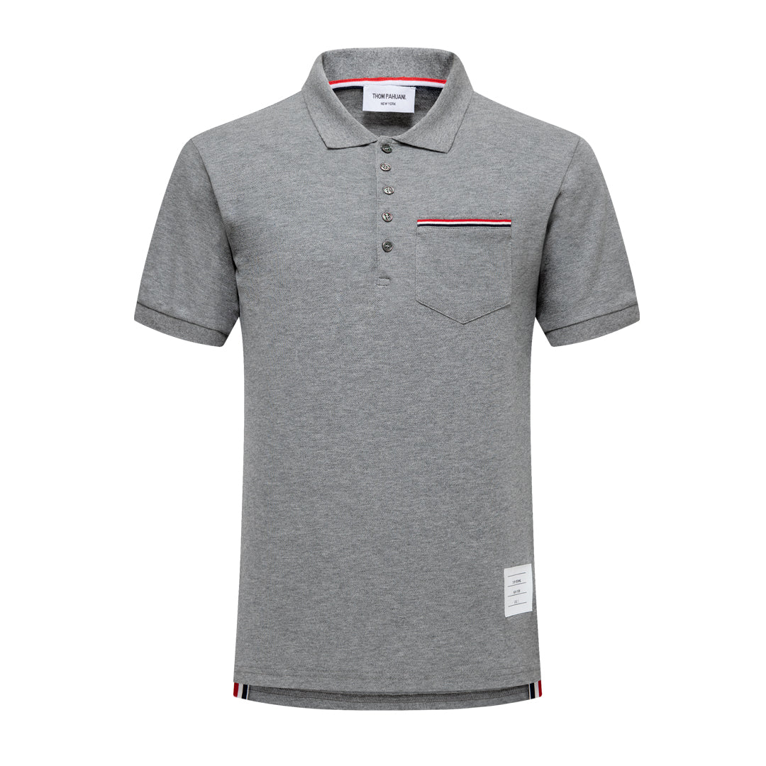 4-Bar Pocket Stripes POLO Shirt