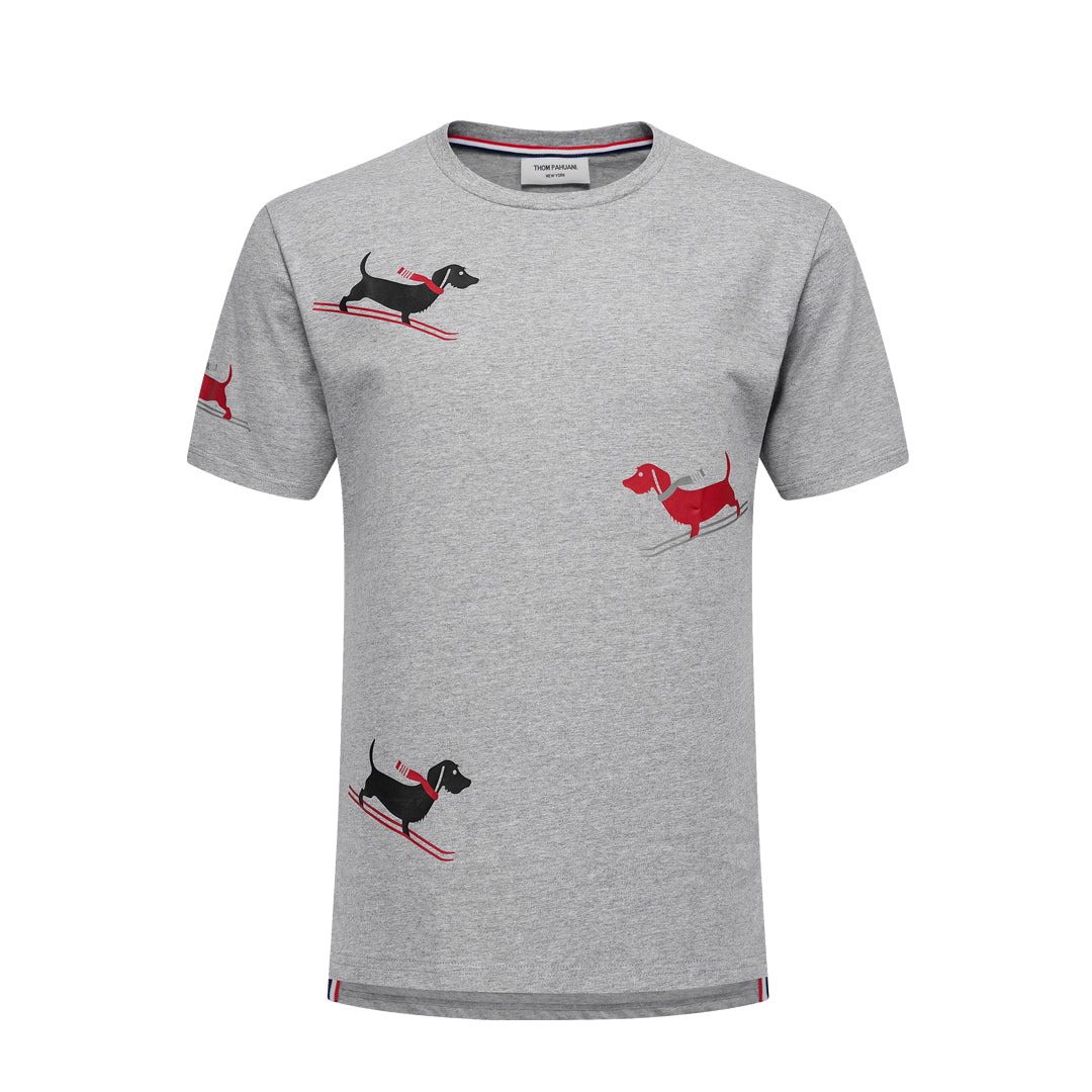 4-Bar Puppy Print T-shirt