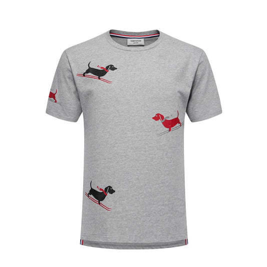 4-Bar Puppy Print T-shirt