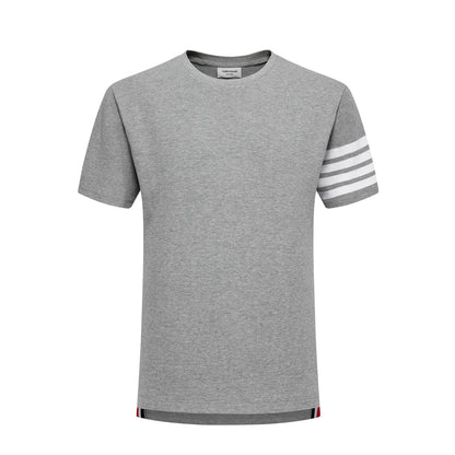 4-Bar Solid Color T-shirt