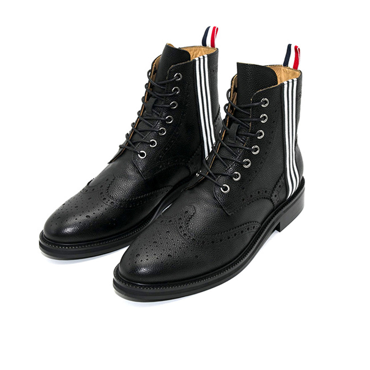 4-Bar High top leather shoes