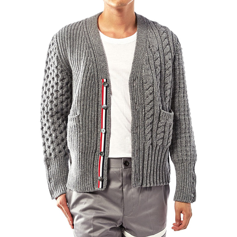 4-Bar Knitted sweater jacket