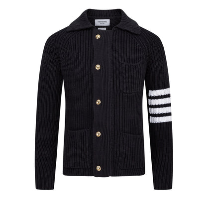 4-Bar Knitted sweater coat