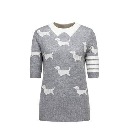 4-Bar women puppy T-shirt