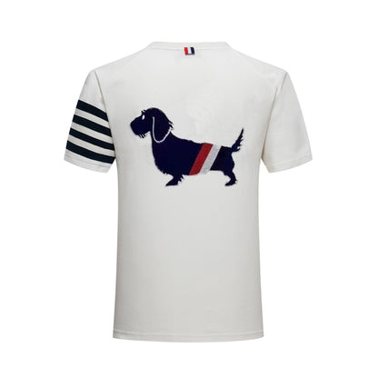 4-Bar Puppy embroidery T-shirt