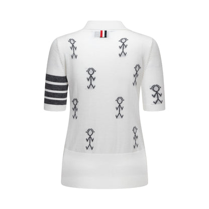 4-Bar Women Stickman POLO shirt