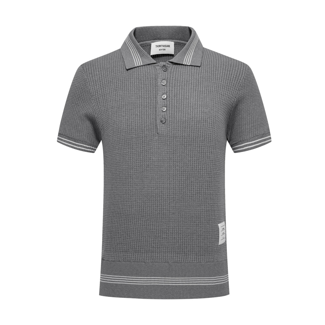 4-Bar Waffle fabric POLO Shirt