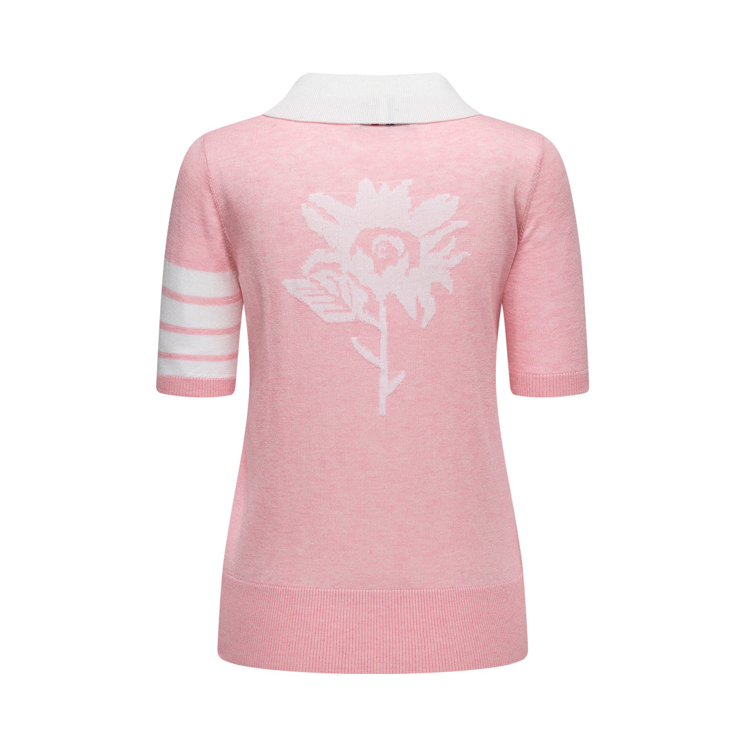 4-Bar Women Flowers POLO shirt