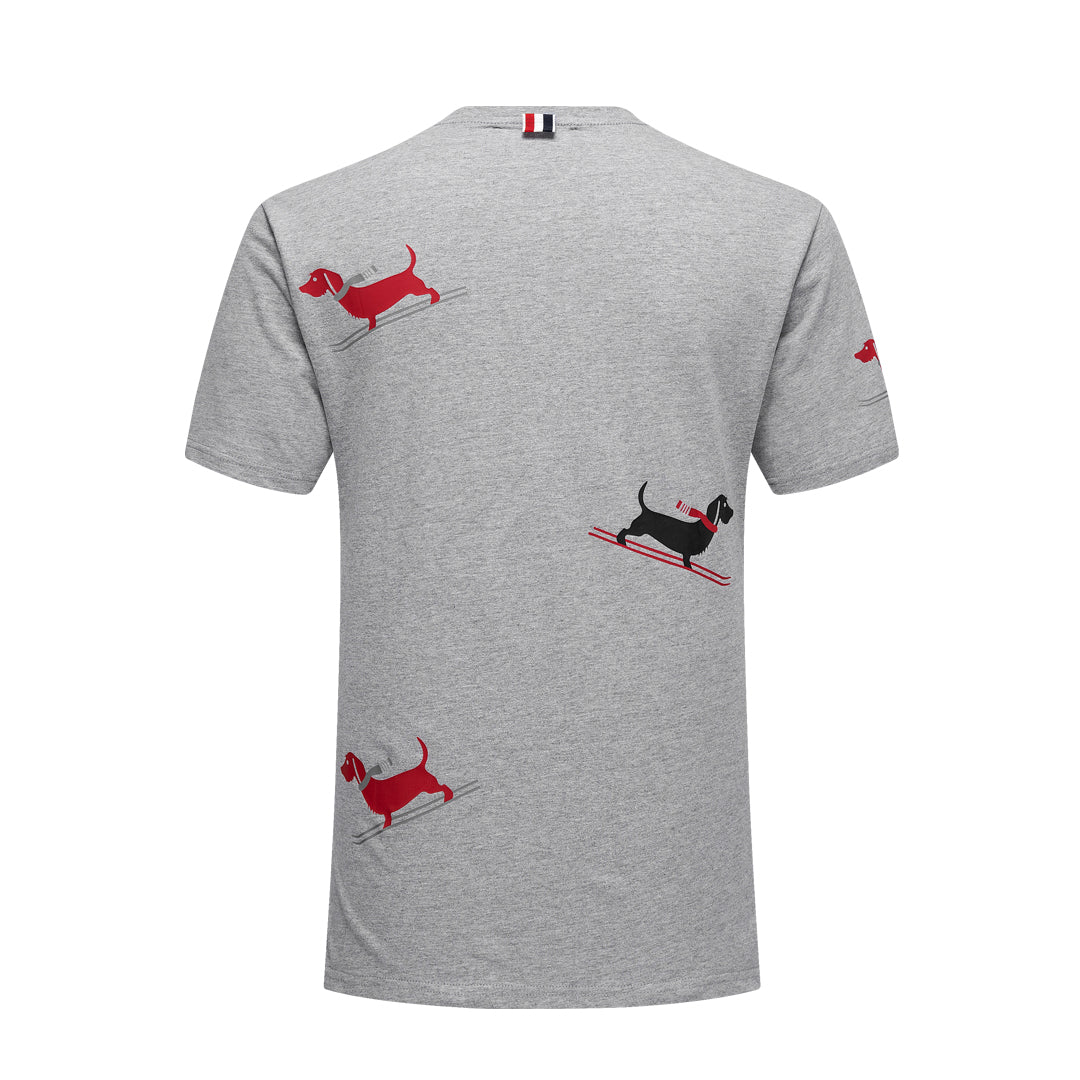 4-Bar Puppy Print T-shirt