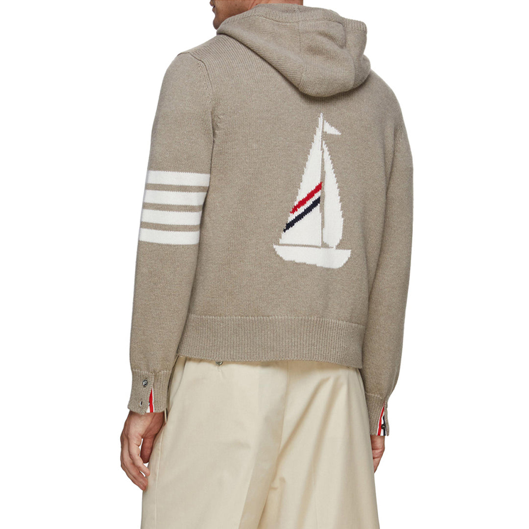 4-Bar Hooded sweater