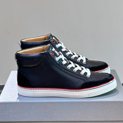 4-Bar High Top Leather sneakers