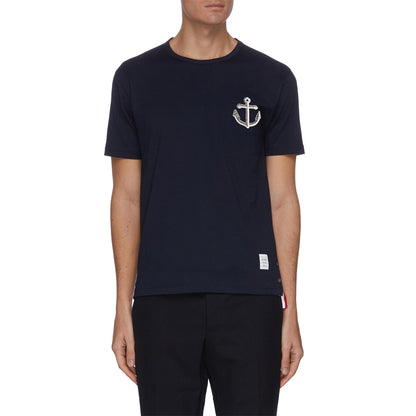 4-Bar Anchor embroidery T-shirt