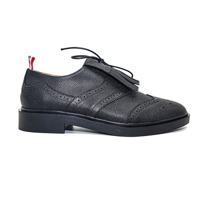 4-Bar Men Leather Shoes