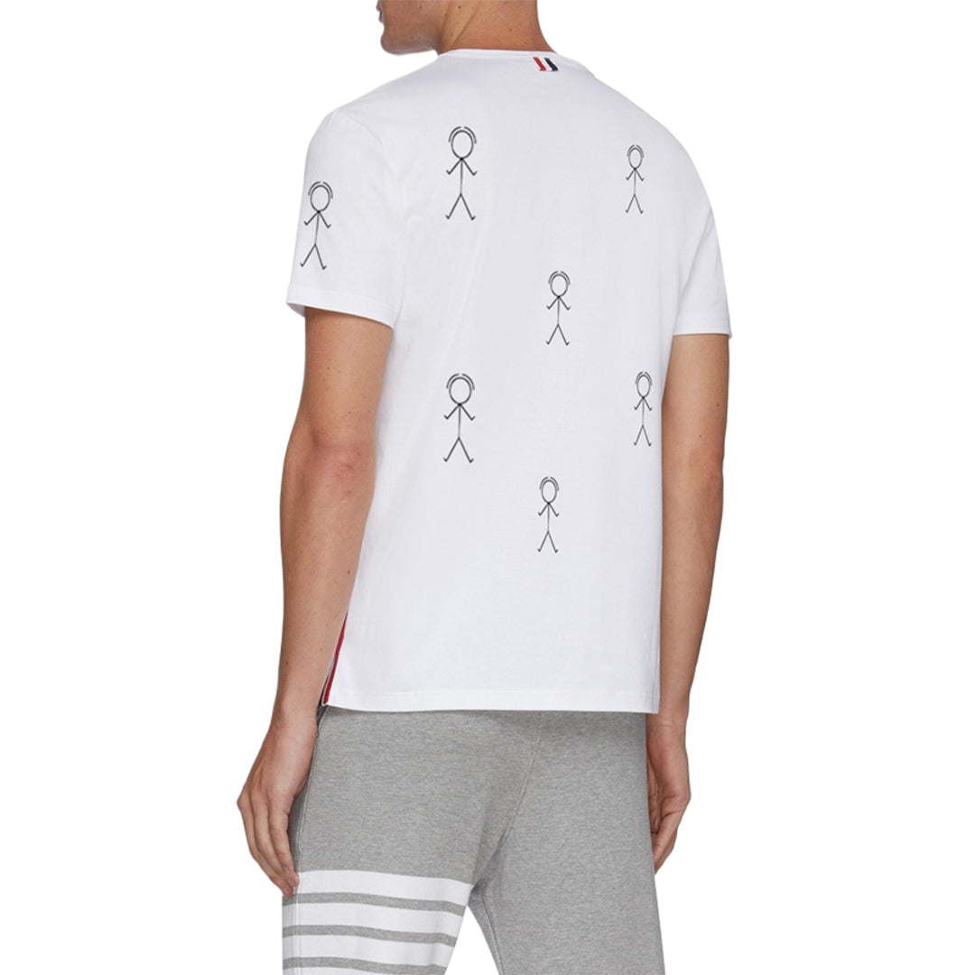 4-Bar Stickman Print T-shirt