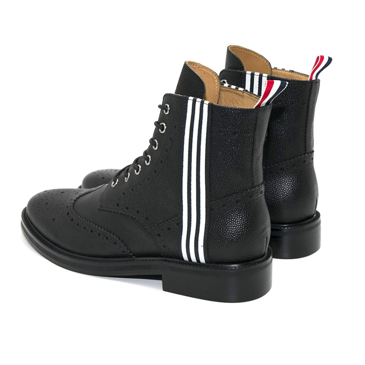 4-Bar High top leather shoes