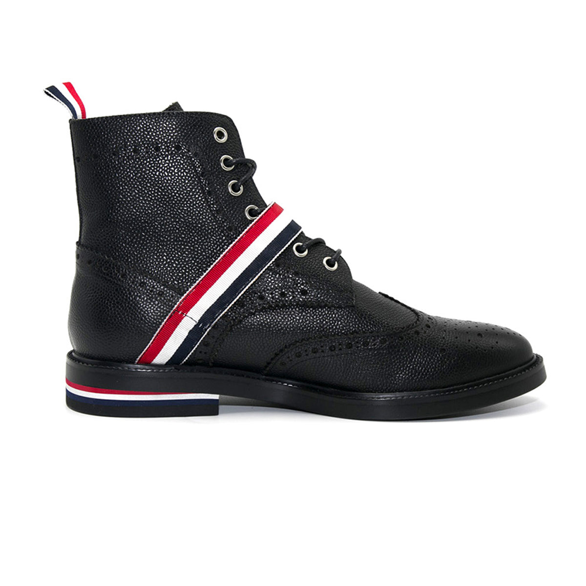 4-Bar High top leather shoes