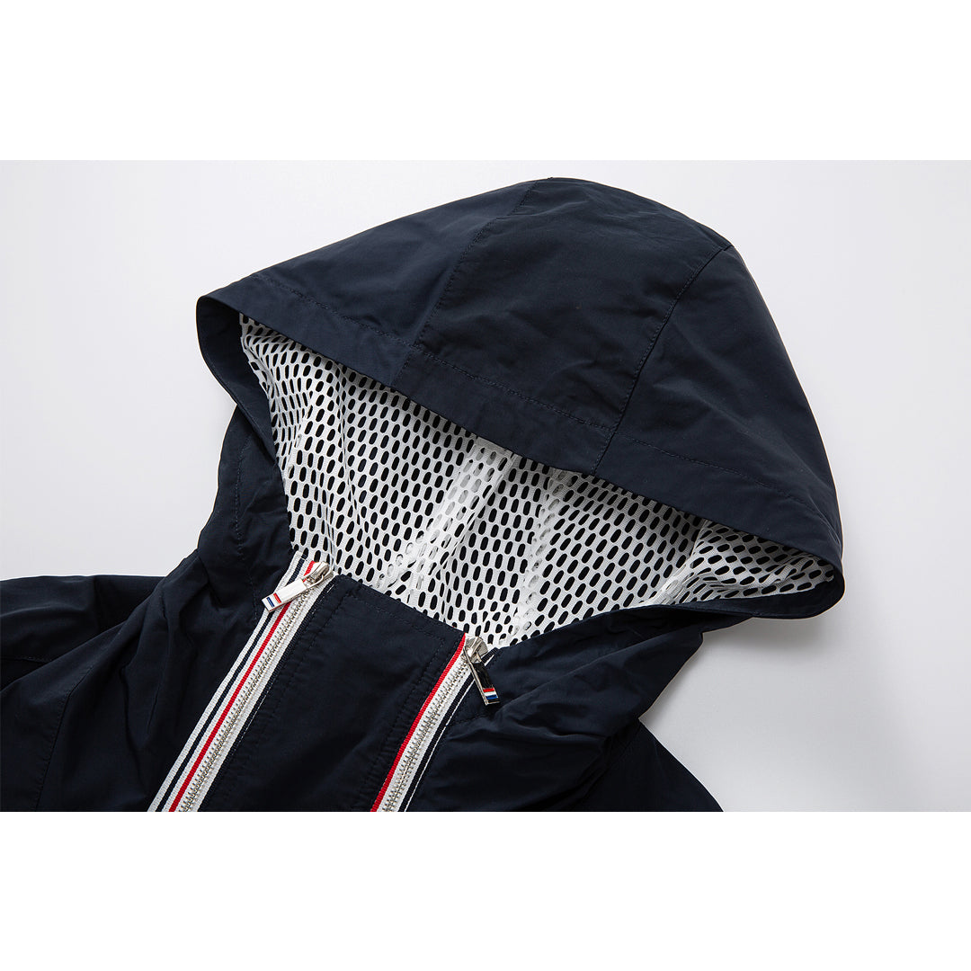 4-Bar hooded jacket