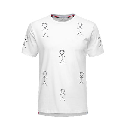 4-Bar Stickman Print T-shirt