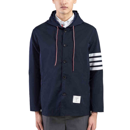 4-Bar Hooded Jacket