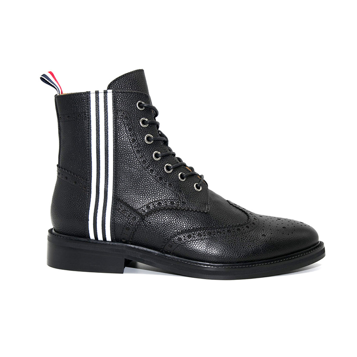 4-Bar High top leather shoes