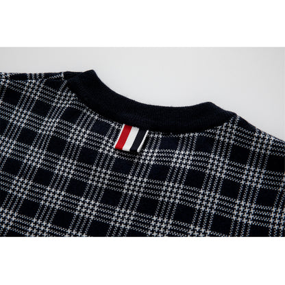 4-Bar women Plaid T-shirt