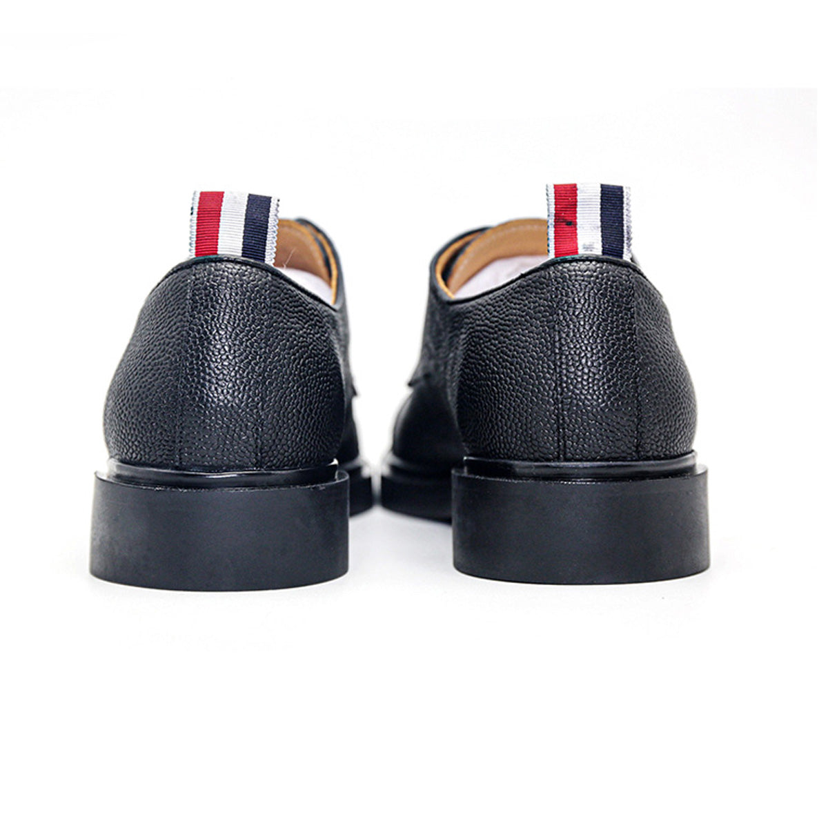 4-Bar Men Leather Shoes