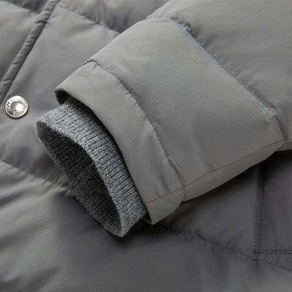 4-Bar Hooded Down Jacket