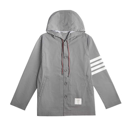 4-Bar Hooded Jacket