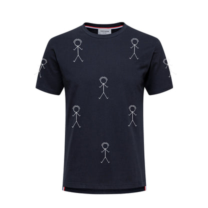 4-Bar Stickman Print T-shirt