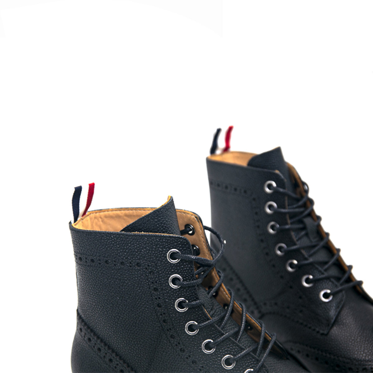 4-Bar High top leather shoes