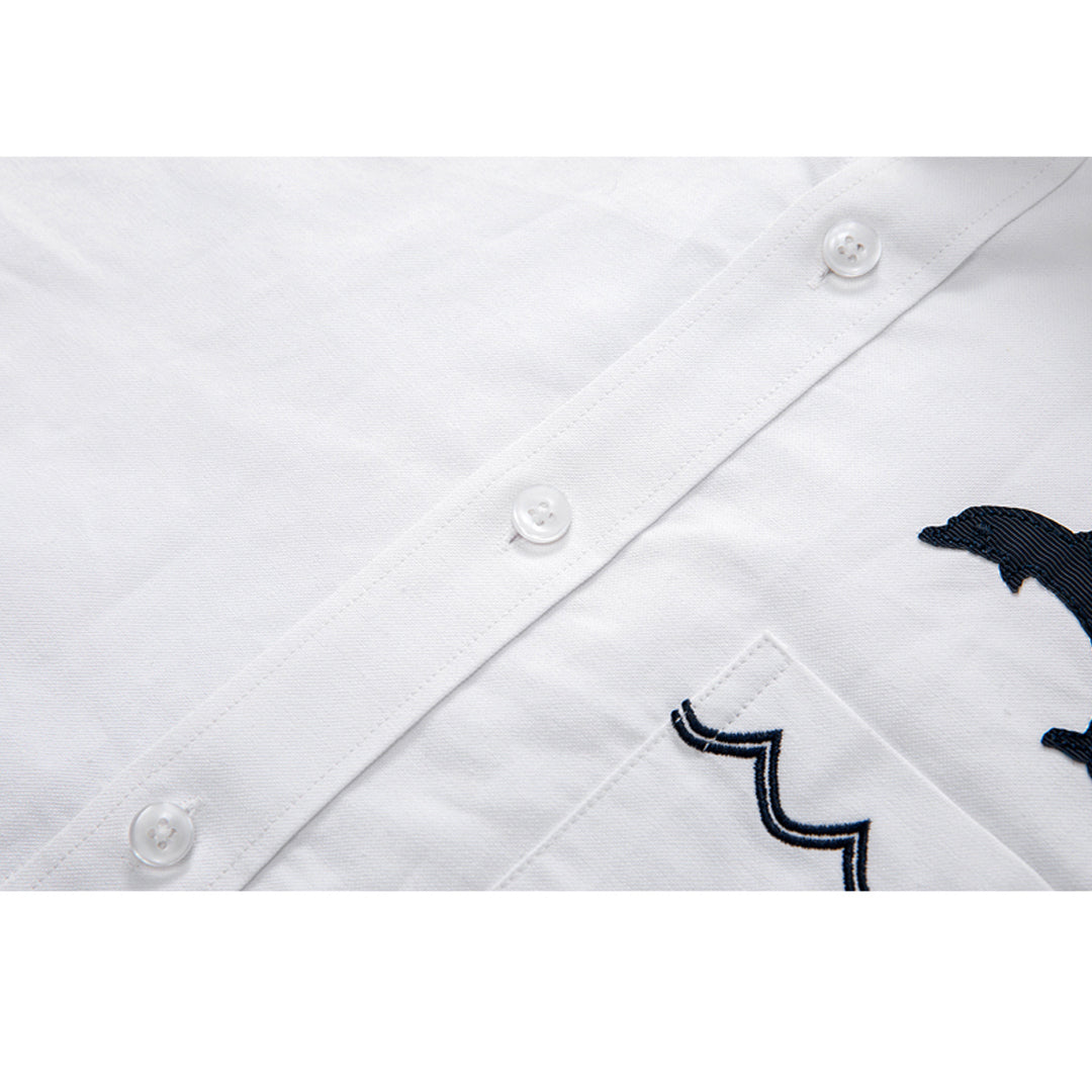 4-Bar Casual Oxford Shirt