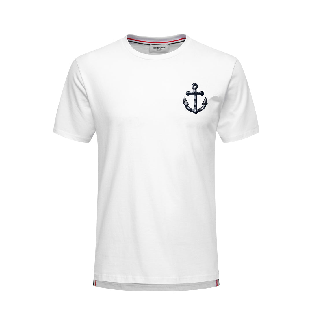 4-Bar Anchor embroidery T-shirt