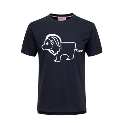 4-Bar Lion print T-shirt