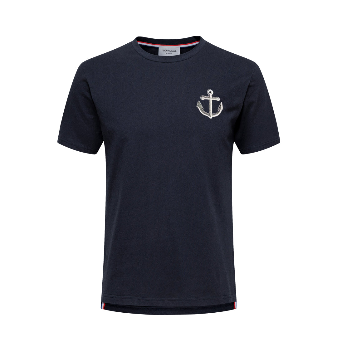 4-Bar Anchor embroidery T-shirt