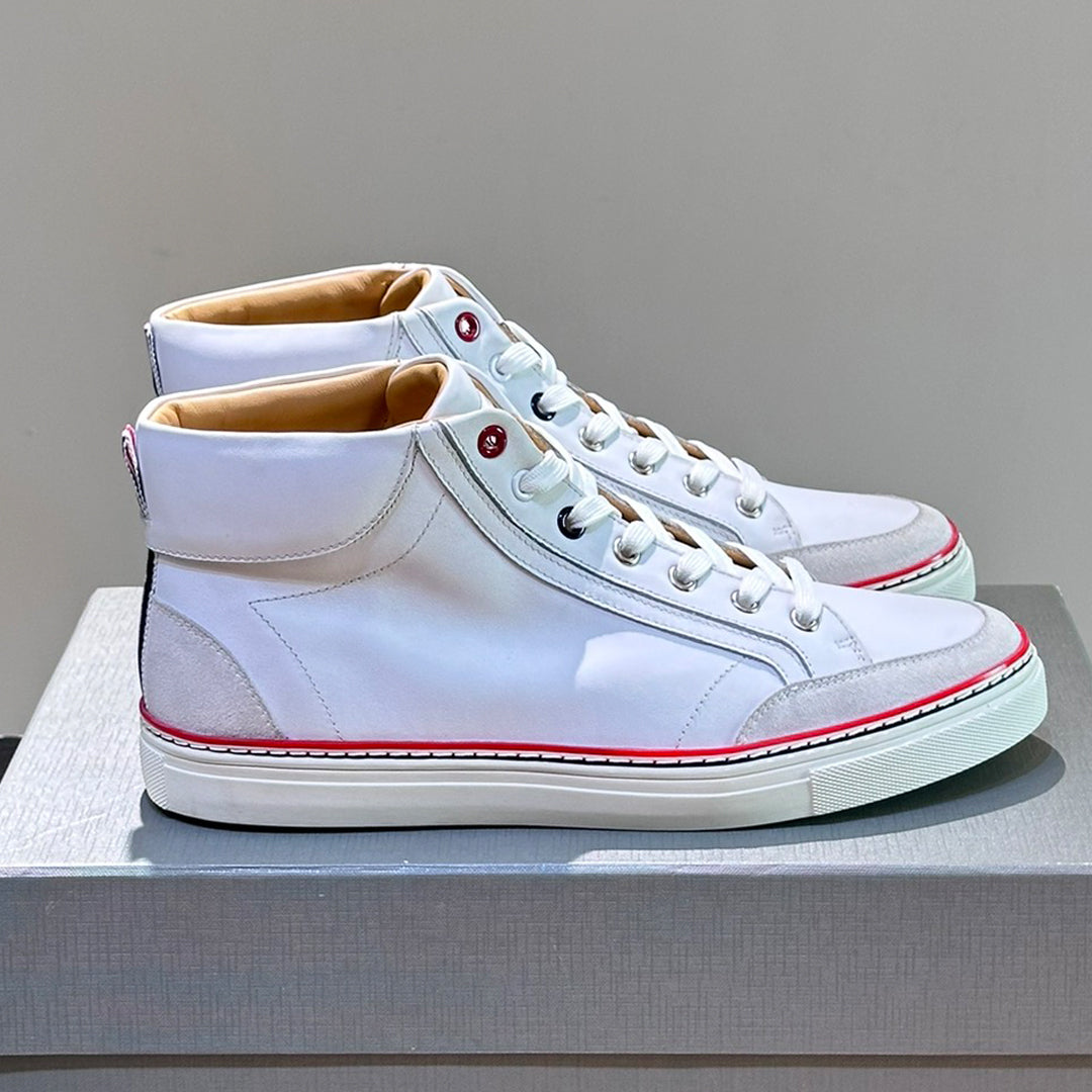 4-Bar High Top Leather sneakers