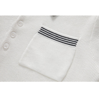 4-Bar Women stripe POLO shirt