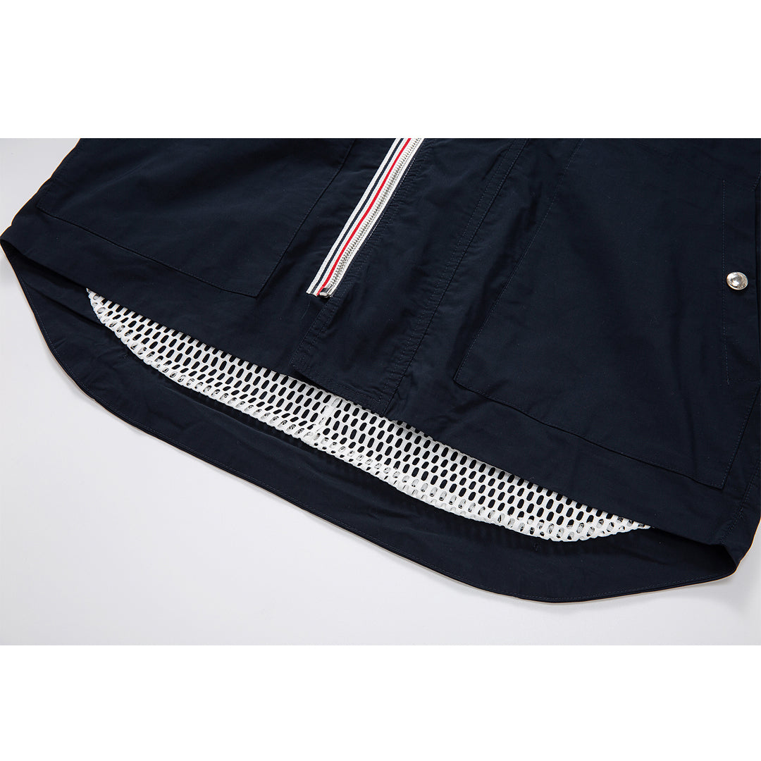 4-Bar hooded jacket