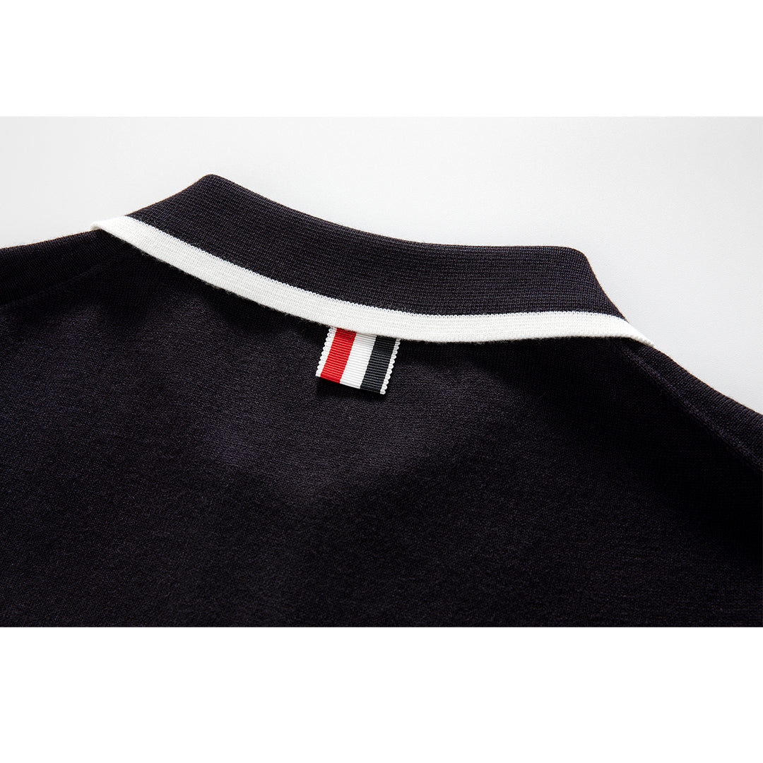 4-Bar Contrast stripes POLO Shirt